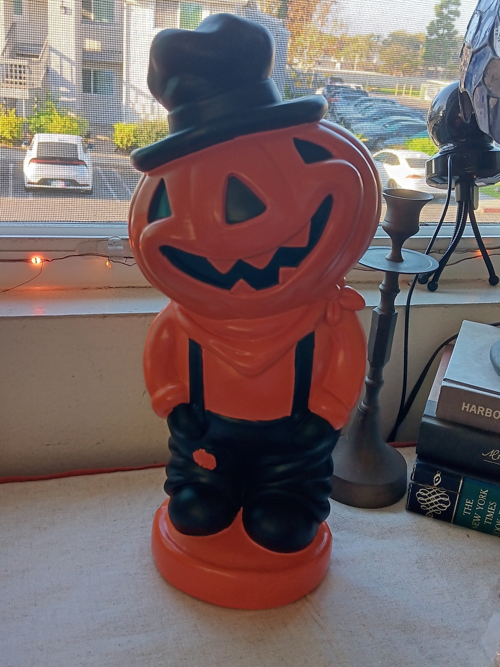 Halloween Pumpkin Figure Décor - Orange and Black